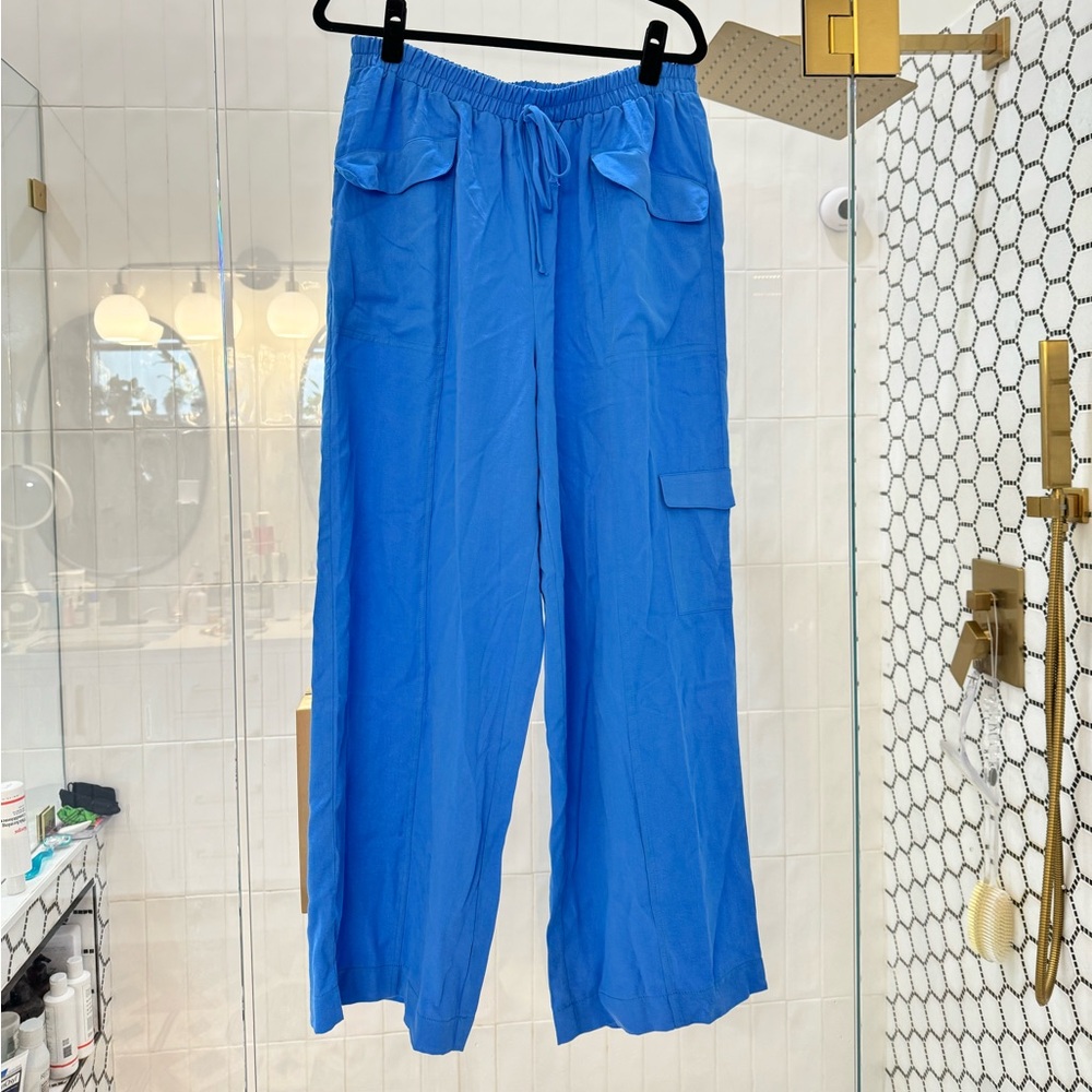 Blue Linen Pant